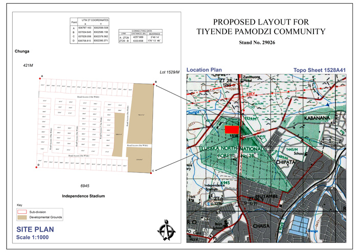 Ministry Of Lands Zambia Maps Medeem Provides Subdivision Maps For Habitat For Humanity Community  Developments | Medeem